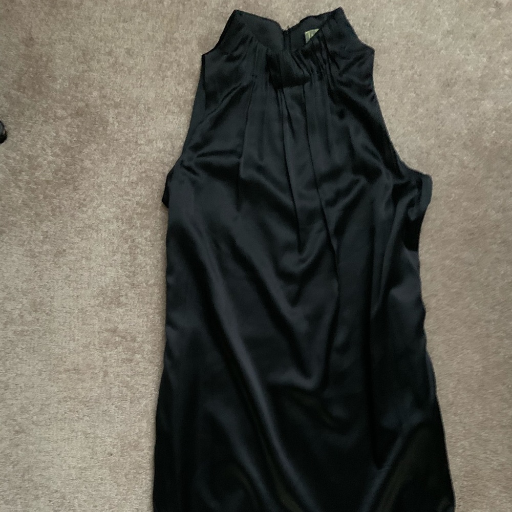 Ann Taylor black satin dress Size 10